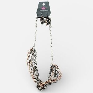 Paparazzi Tri-Tone Chain Necklace